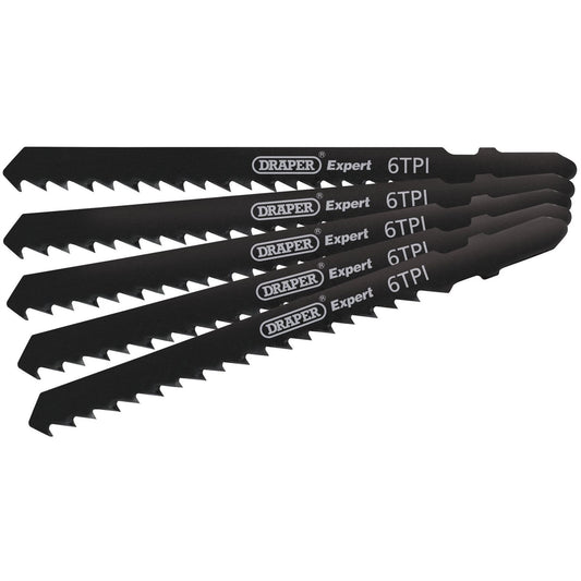 Draper 81725 DT144D Jigsaw Blade Set 100mm 5 Piece Draper