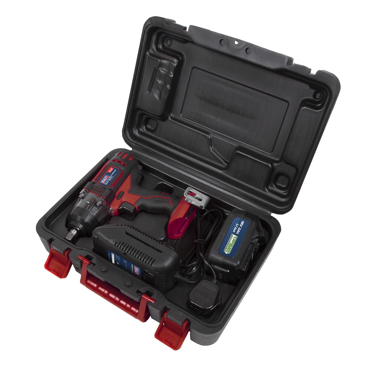 Sealey CP400LI Cordless Impact Wrench 18V 3Ah Lithium-ion 1/2"Sq Drive Sealey