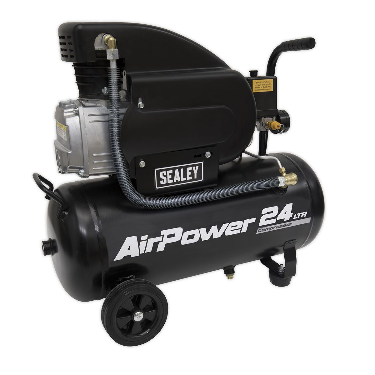 Sealey SAC2420A Air Compressor 24L Direct Drive 2hp Sealey