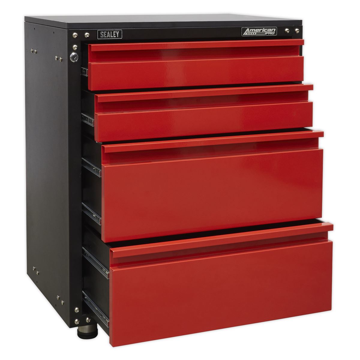 Sealey APMS84 Modular 4 Drawer Cabinet with Worktop 665mm Sealey