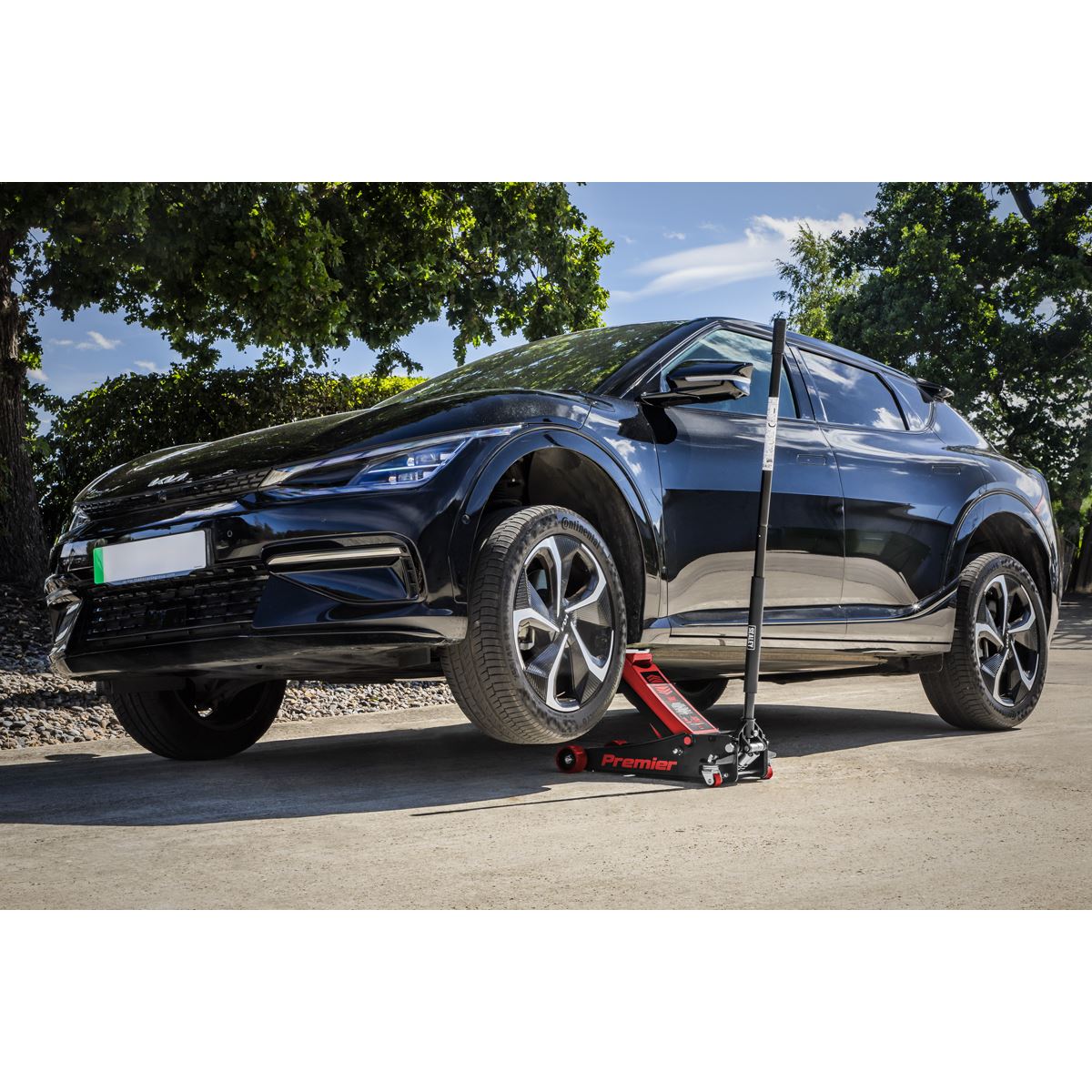 Sealey 4040AR Premier Low Profile Trolley Jack with Rocket Lift 4 Tonne - Red Sealey