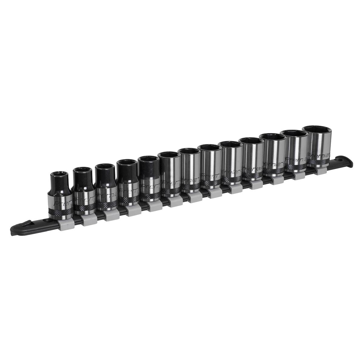 Sealey AK7994 Socket Set 13pc 1/2"Sq Drive Metric - Premier Black Sealey