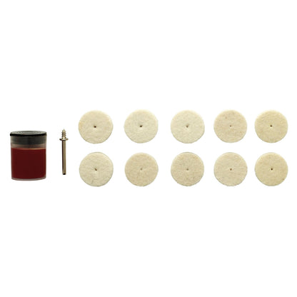 Draper 08958 Polishing Wheels Set for D20 Engraver/Grinder 12 Piece Draper