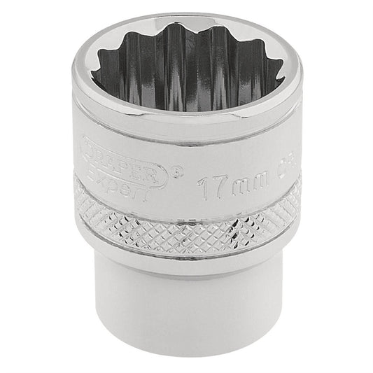 Draper 32781 HI-TORQ® 12 Point Socket 3/8" Sq. Dr. 17mm Draper