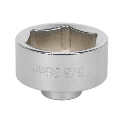 Sealey SX114 Low Profile Oil Filter Socket 36mm 3/8"Sq Drive Sealey