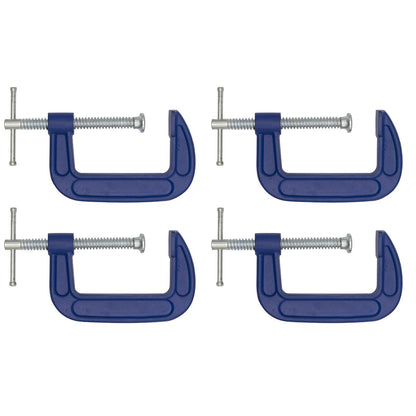 Sealey AK60034 G-Clamp 75mm - Pack of 4 Sealey