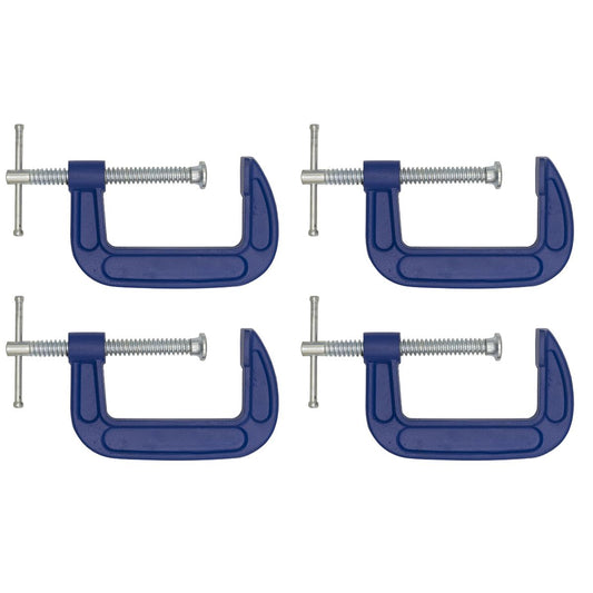 Sealey AK60034 G-Clamp 75mm - Pack of 4 Sealey