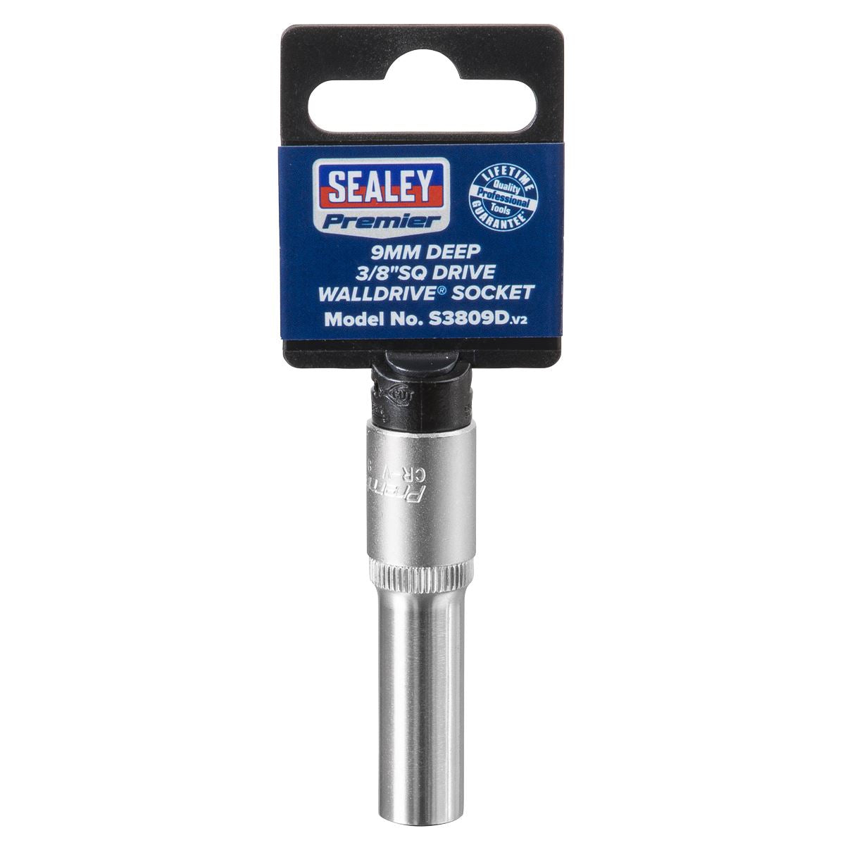Sealey S3809D WallDrive® Socket 9mm Deep 3/8"Sq Drive Sealey