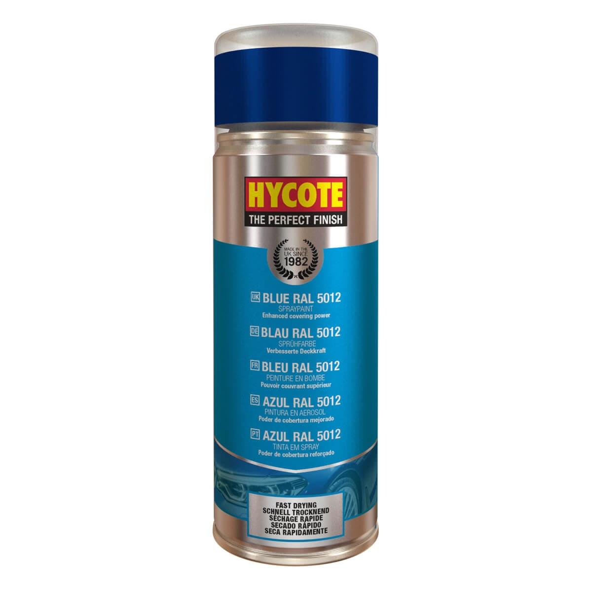 Hycote Blue RAL 5012 Spray Paint Aerosol 400ml Hycote