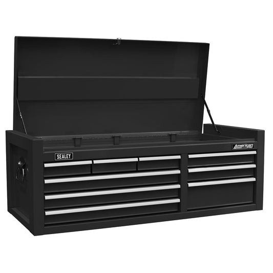 Sealey AP4109B Topchest 9 Drawer with Ball Bearing Slides - Black Sealey