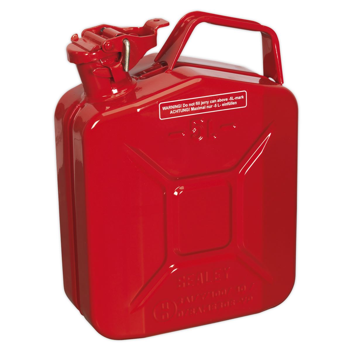 Sealey JC5MR Jerry Can 5L - Red Sealey