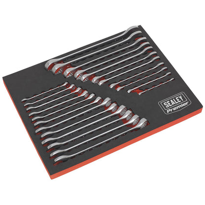 Sealey AK63256 Combination Spanner Set 23pc Metric/Imperial Sealey