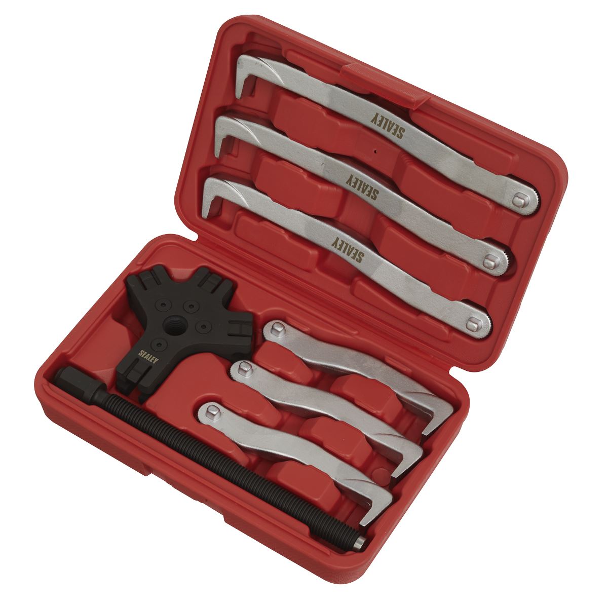 Sealey VS83 Fast Action Twin/Triple Leg Reversible Puller Set 8pc 150 & 220mm Sealey