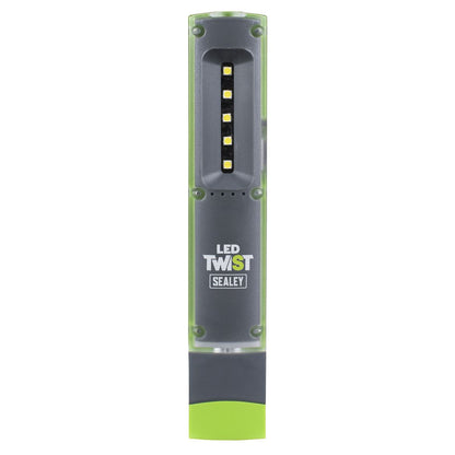 Sealey LED201G LED Twist Rechargeable Inspection Light 1W & 1W SMD Sealey