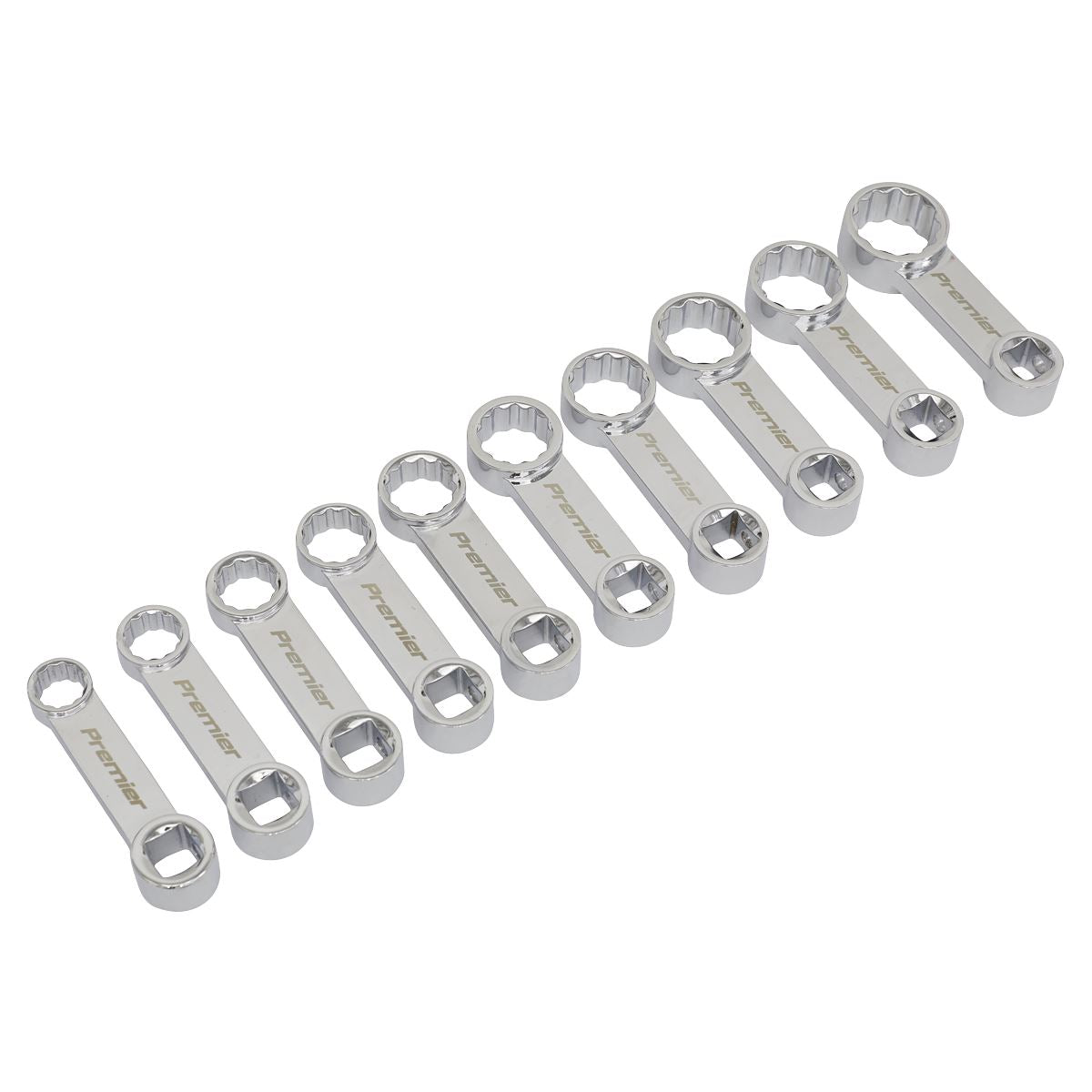 Sealey AK59895 Torque Adaptor Spanner Set 10pc 3/8"Sq Drive - Metric Sealey