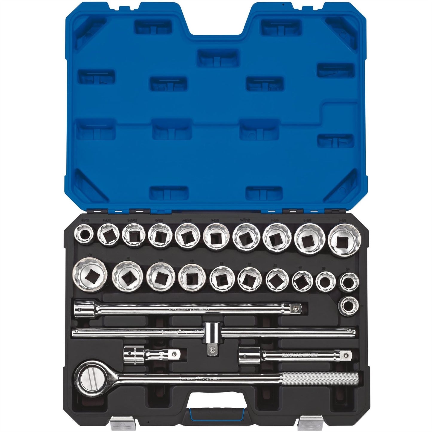 Draper 16484 Combined MM/AF Socket Set 3/4" Sq. Dr. 26 Piece Draper
