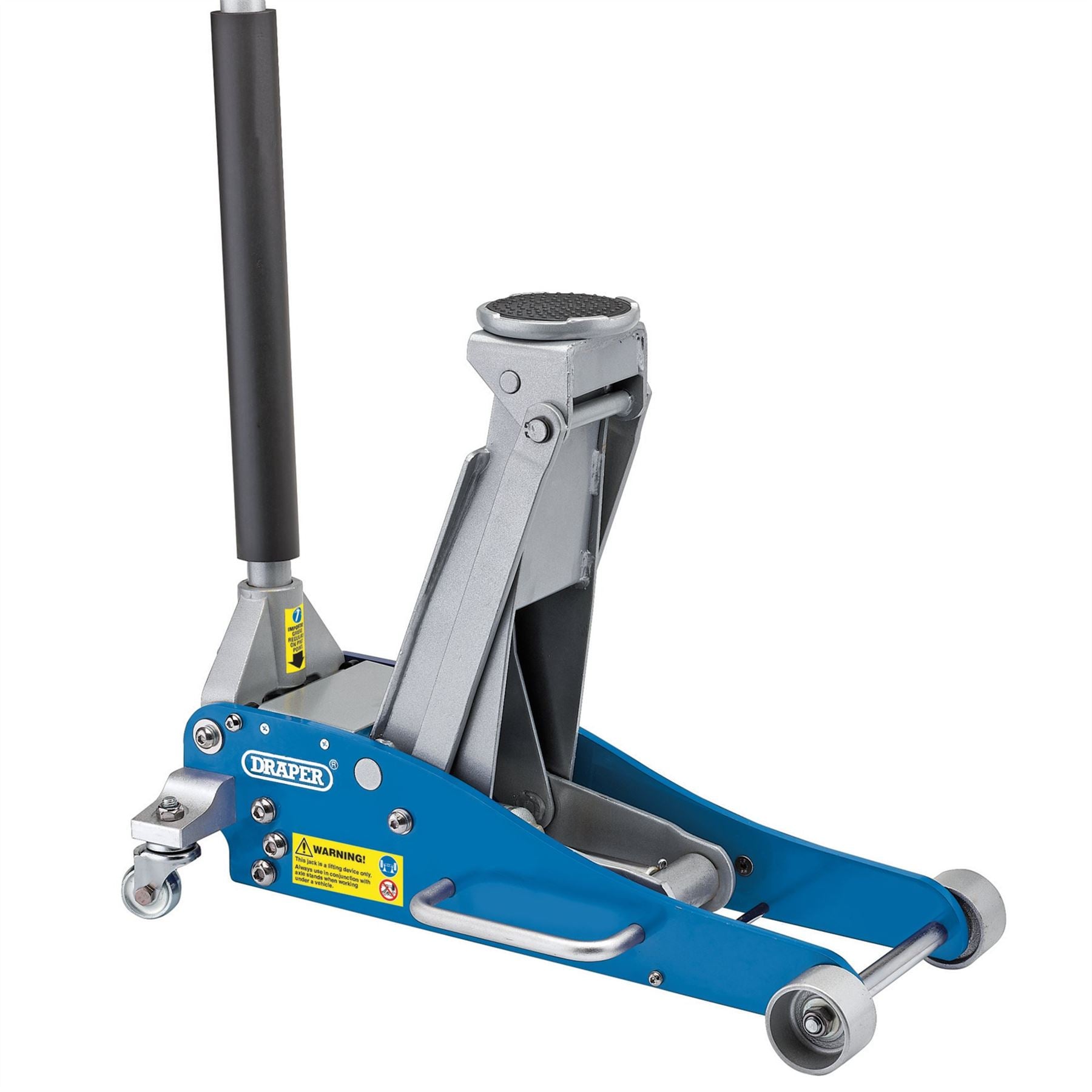 Draper 31479 Aluminium and Steel Low Profile Trolley Jack 2.5 Tonne Draper