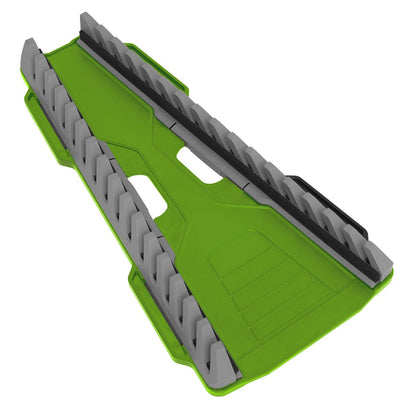 Sealey WR11HV Reversible Spanner Rack 16pc Hi-Vis Green Sealey