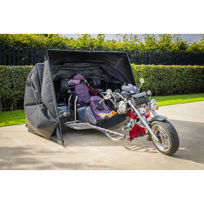 Sealey STSXL Trike/3 Motorcycle Garage Shelter 2100 x 3800 x 1900mm Sealey