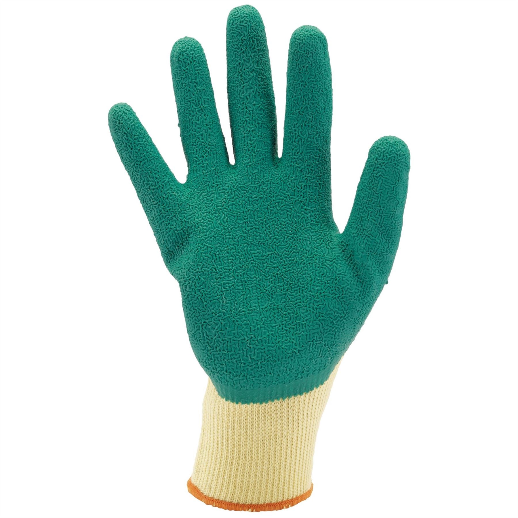 Draper 82604 Heavy Duty Latex Coated Work Gloves Extra Large Green Draper