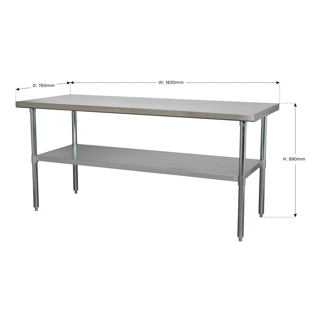 Sealey AP1872SS Stainless Steel Workbench 1.8m Sealey