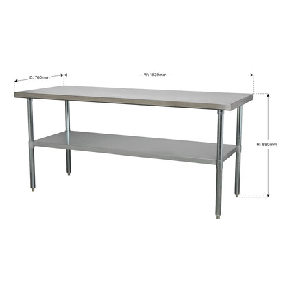 Sealey AP1872SS Stainless Steel Workbench 1.8m Sealey
