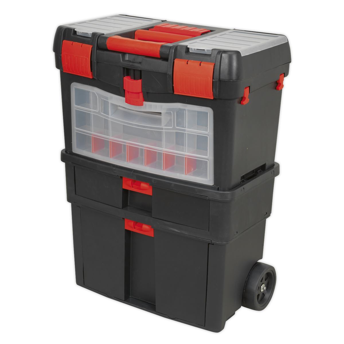 Sealey AP850 Mobile Toolbox with Tote Tray & Removable Assortment Box Sealey