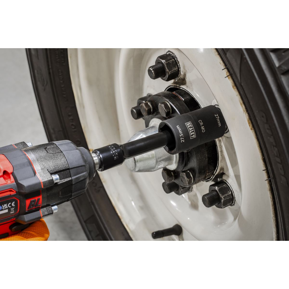 Sealey SX1822 Double Ended Impact Socket 63mm 1/2"Sq Drive 27/27.5mm Sealey