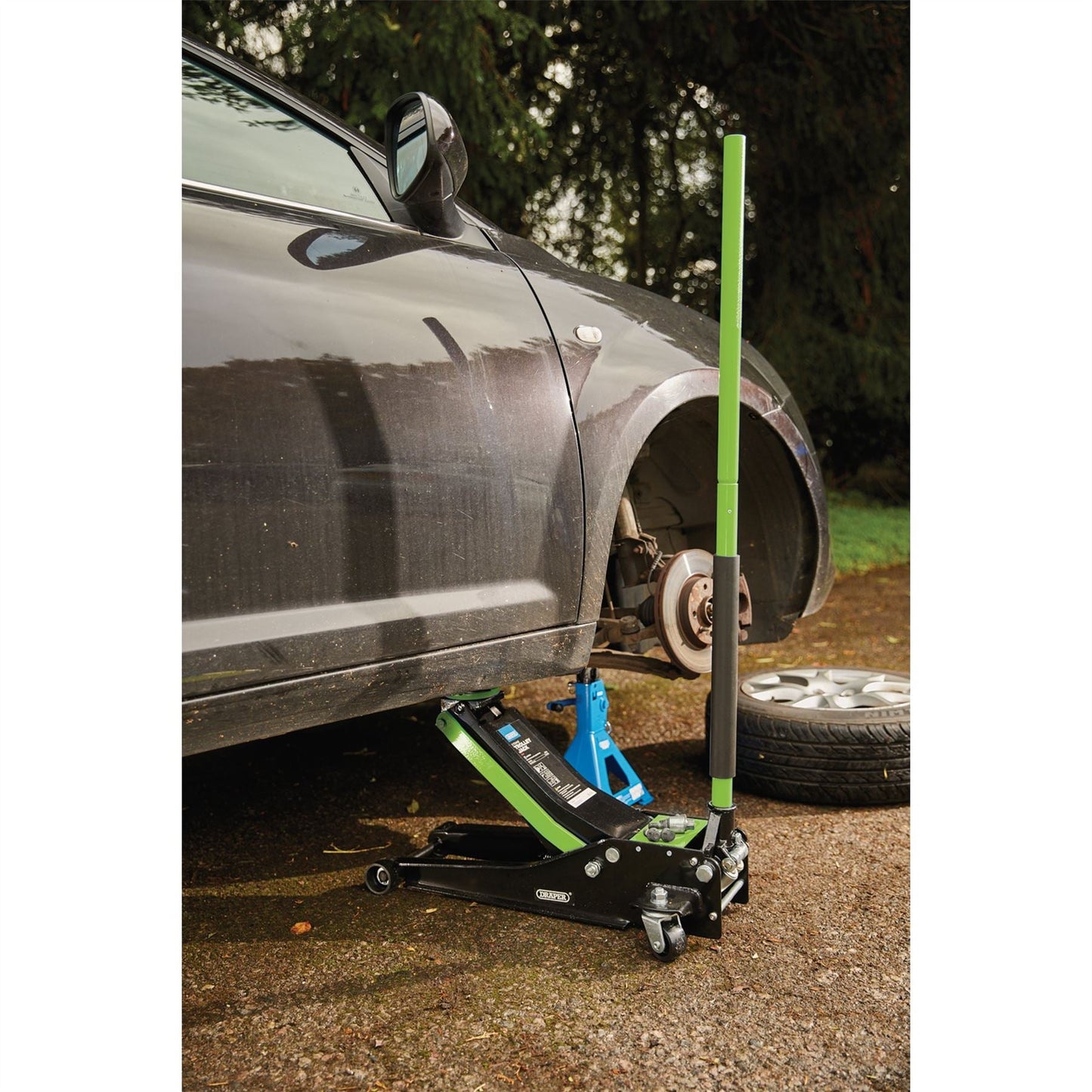 Draper 28485 Trolley Jack 3 Tonne Green Draper