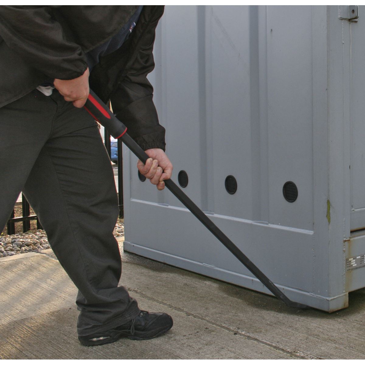 Sealey AK9134 Pry Bar 1220mm 45° Heavy-Duty with Hammer Cap Sealey