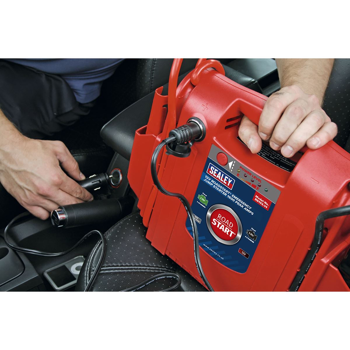 Sealey RS102 RoadStart® Emergency Jump Starter 12V 1600 Peak Amps Sealey