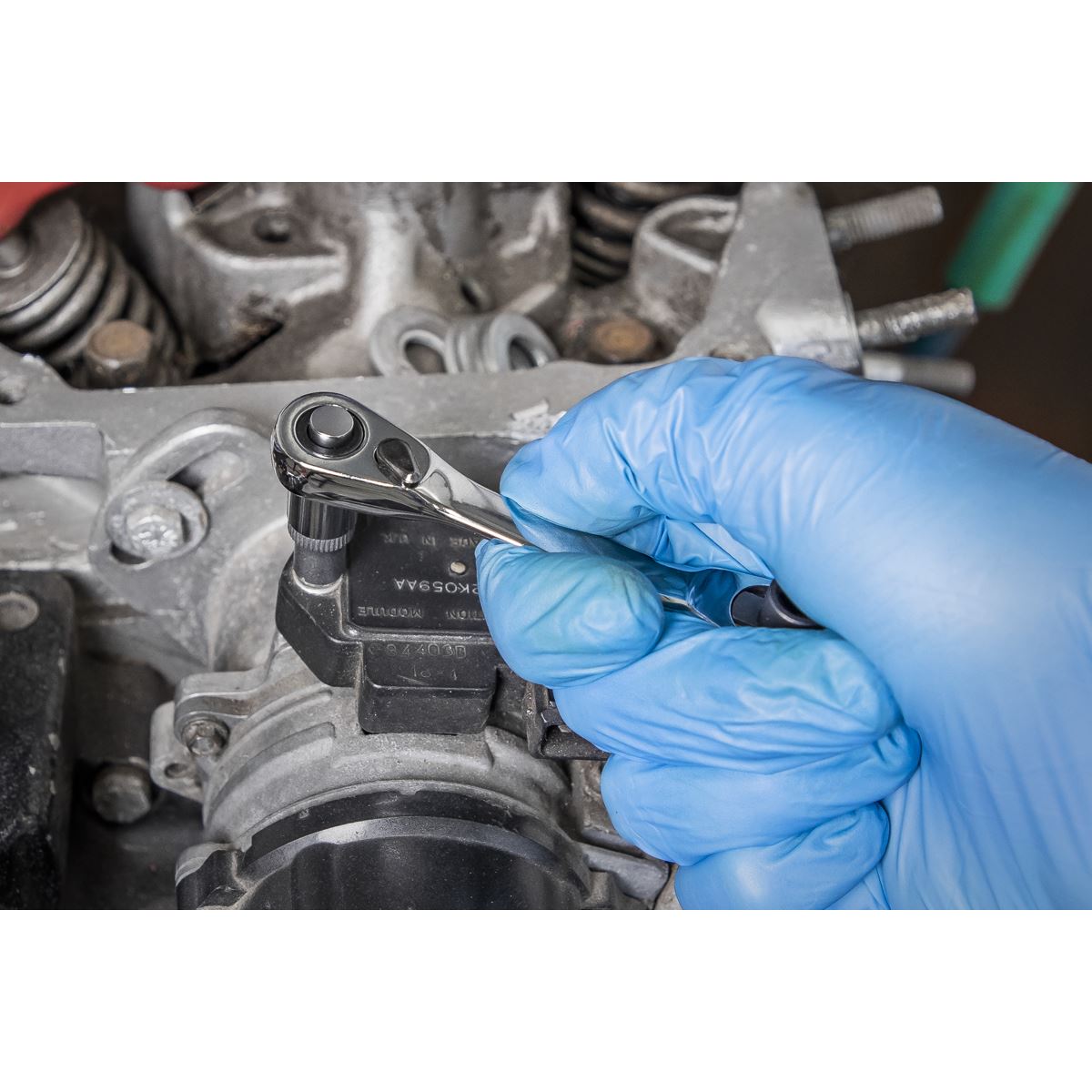 Siegen S01251 Micro Ratchet Bit Driver/Wrench 1/4"Hex  x 1/4"Sq Drive Sealey