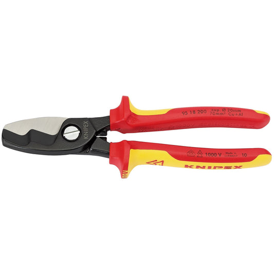 Knipex 32023 95 18 200UKSBE VDE Fully Insulated Cable Shears 200mm Knipex