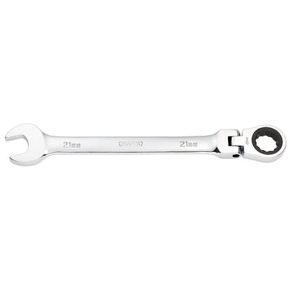 Draper 52022 HI-TORQ® Metric Flexible Head Ratcheting Combination Spanner 21mm Draper