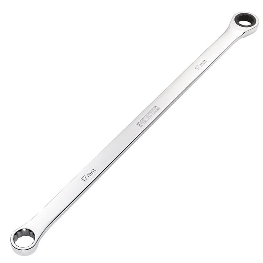 Draper 27774 HI-TORQ® Metric Extra-Long Double Ring Ratchet Spanner 17mm Draper