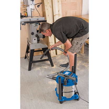 Draper 20514 230V Wet and Dry Vacuum Cleaner with Stainless Steel Tank 15L 1250W Draper