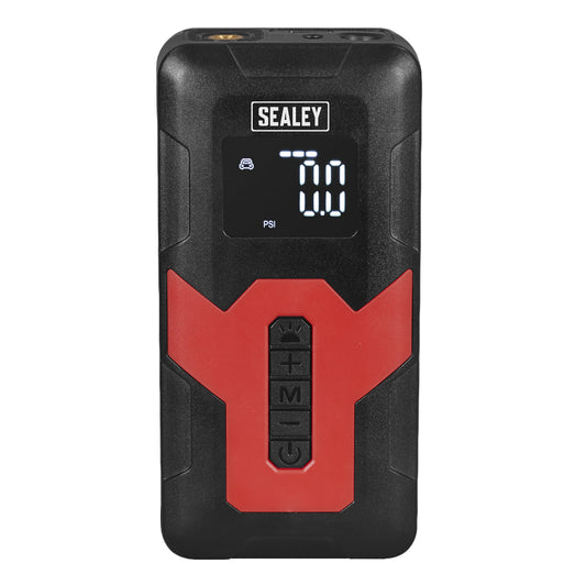Sealey CTI140 Tyre Inflator & Power Bank with Worklight Rechargeable 12V Sealey