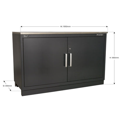 Sealey APMS02 Modular Floor Cabinet 2 Door 1550mm Heavy-Duty Sealey