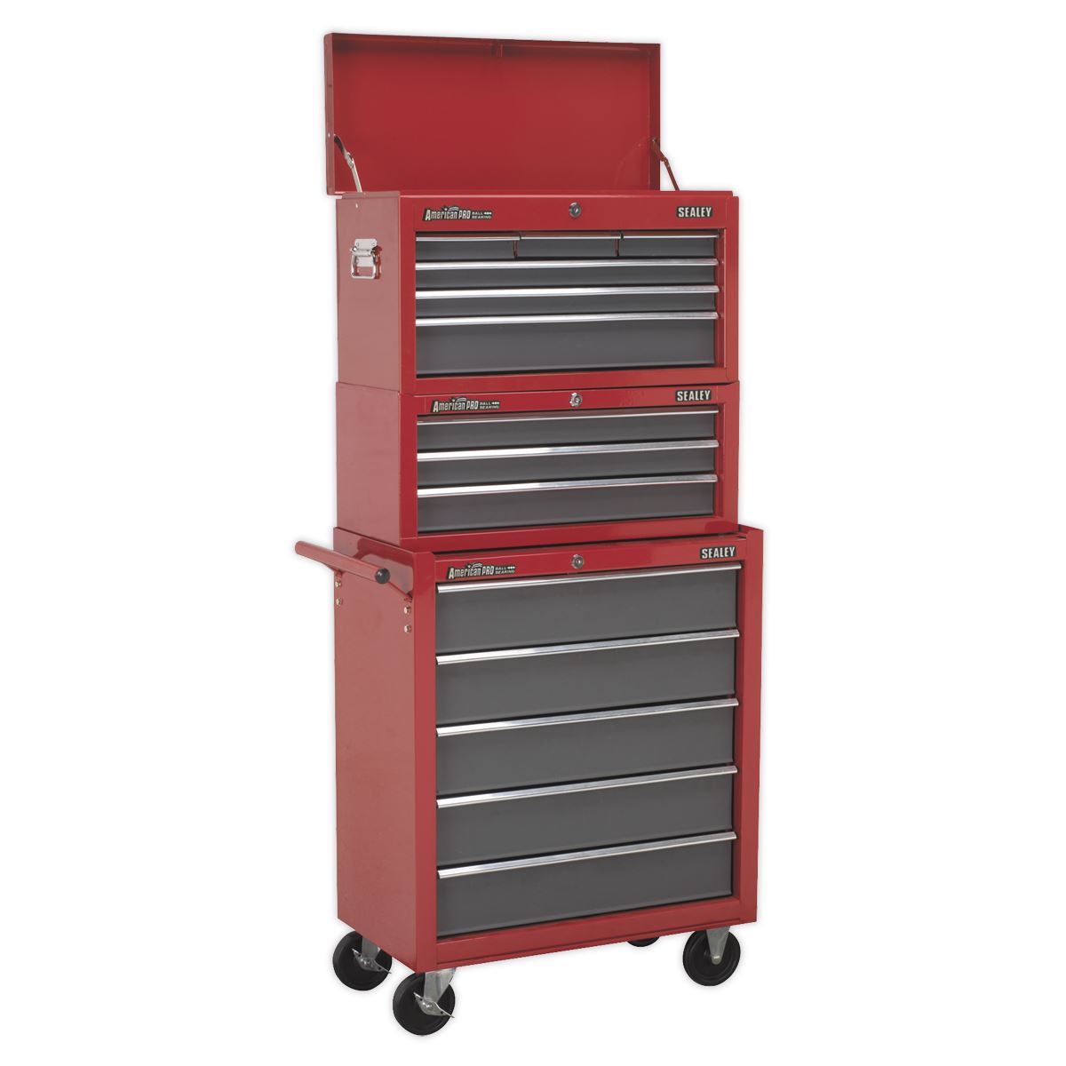 Sealey AP22505BB Rollcab 5 Drawer with Ball-Bearing Slides - Red/Grey Sealey