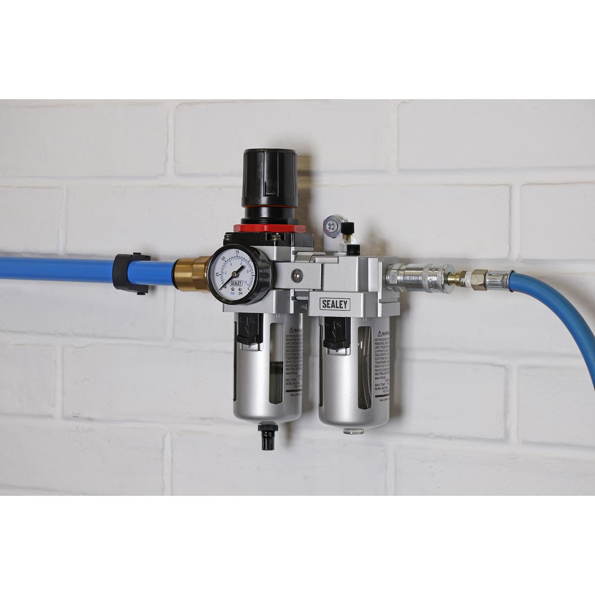 Sealey SA4001 Air Filter/Regulator/Lubricator - High Flow Sealey