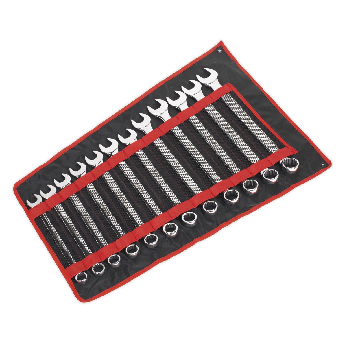 Sealey AK6082 Combination Spanner Set 12pc Jumbo Metric Sealey