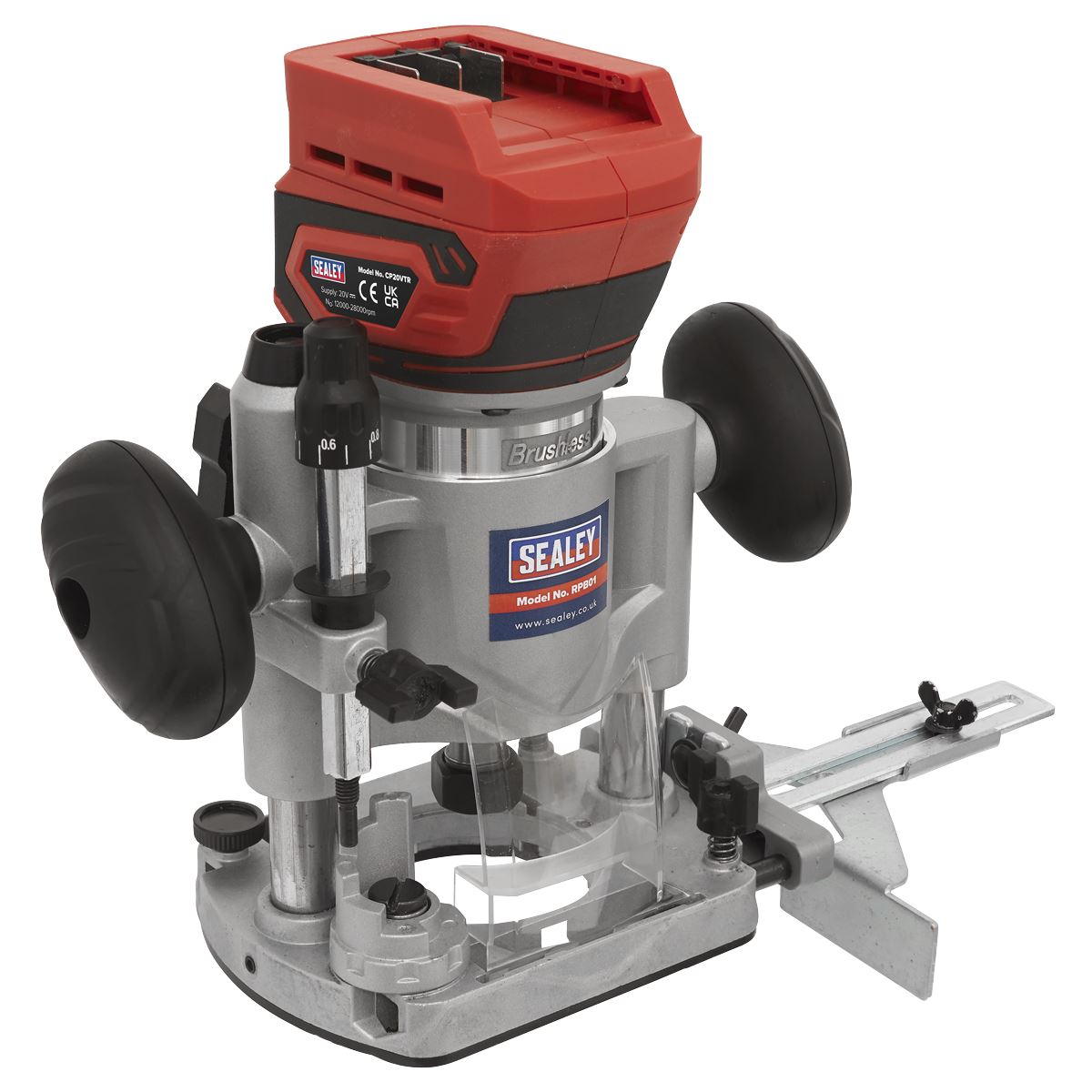 Sealey CP20VTRKIT 20V SV20 Series Cordless Trimming Router Kit - 2 Batteries Sealey