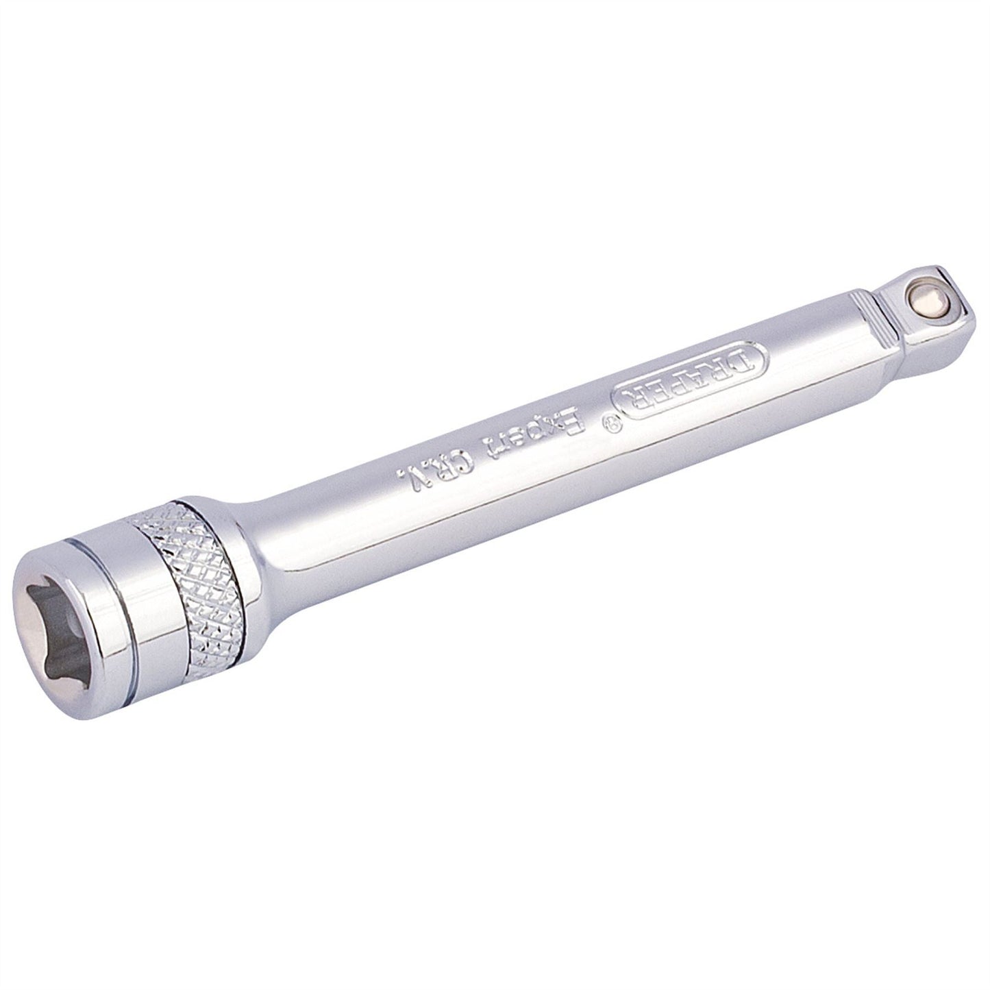 Draper 16717 Expert Wobble Extension Bar 1/4" Sq. Dr. 75mm Polished Chrome Draper