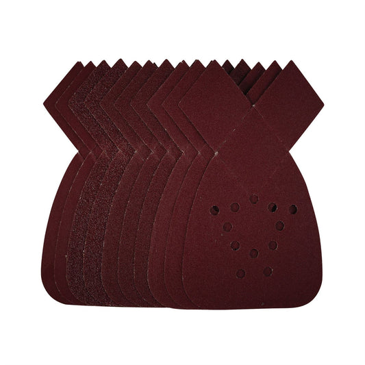 Draper 44081 Detail Sanding Sheets with Hook and Loop 140mm Assorted Grit SSD4 Pack of 10 Draper