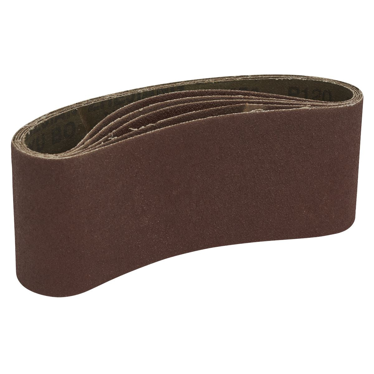 Sealey SB120457 Sanding Belt 76 x 457mm 120Grit Pack of 5 Sealey