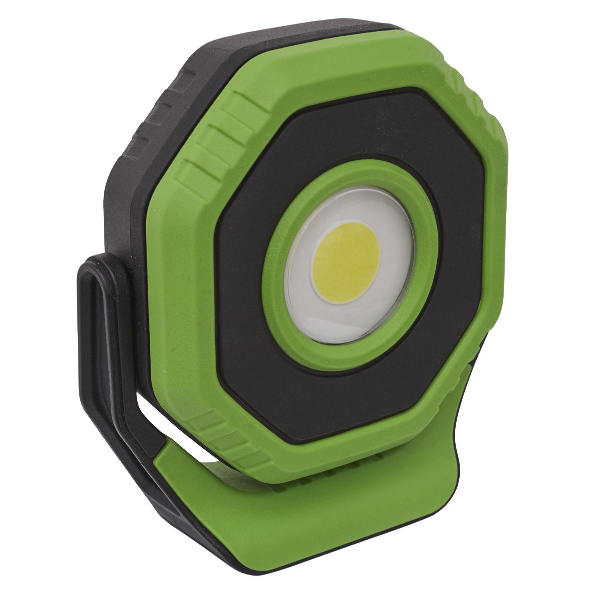 Sealey LED700P Rechargeable Pocket Floodlight with Magnet 360° 7W COB LED - Green Sealey