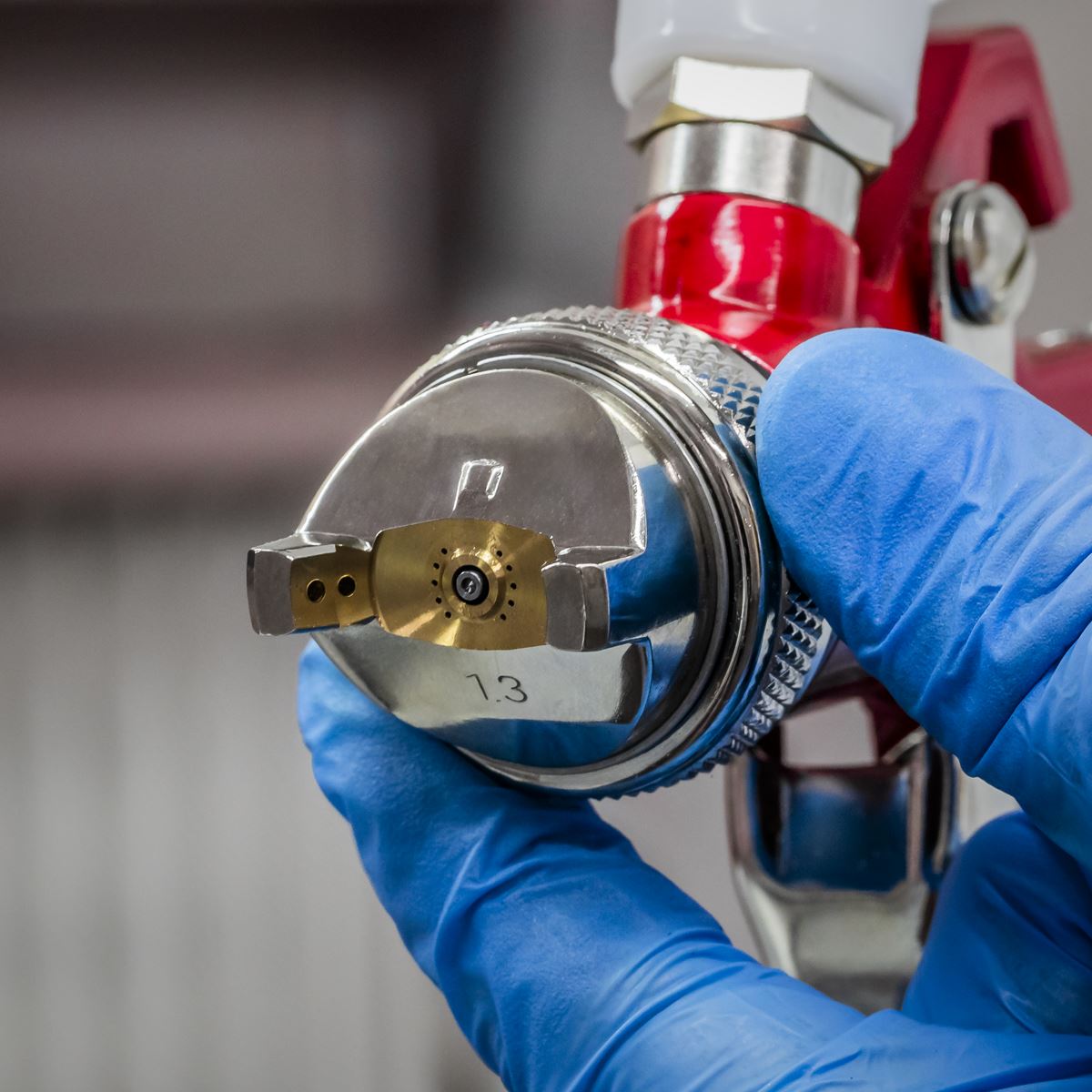 Sealey HVLP741 HVLP Gravity Feed Spray Gun - 1.3mm Set-Up Sealey