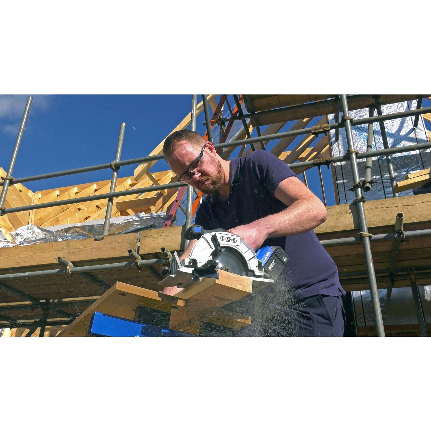 Draper 55519 D20 20V Brushless Circular Saw Sold Bare Draper