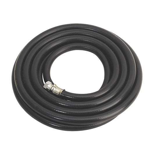 Sealey AH5RX/38 Air Hose 5m x Ø10mm with 1/4"BSP Unions Heavy-Duty Sealey