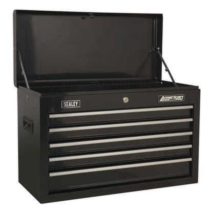 Sealey AP22BSTACK Topchest Mid-Box Tool Chest & Rollcab 14 Drawer Stack - Black Sealey